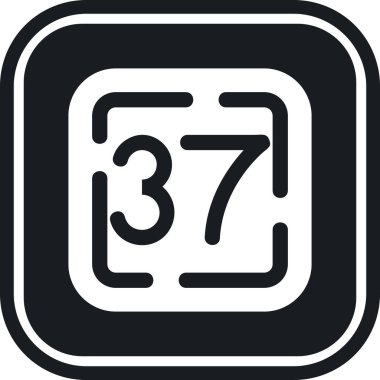 Bir takvim simgesinin vektör illüstrasyonu