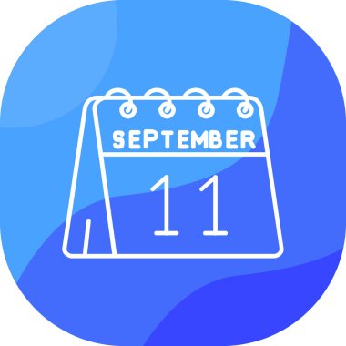 Takvim simgesi tasarımı, vektör illüstrasyonu