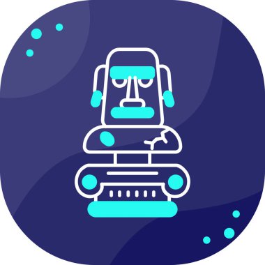 Robot simgesinin vektör illüstrasyonu