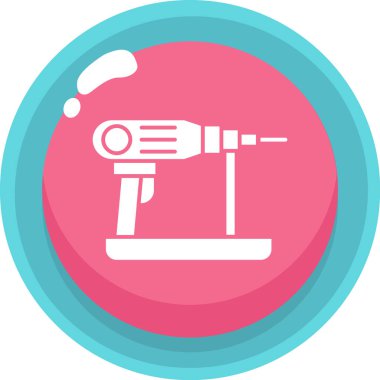 Mikroskop. Web simgesi basit illüstrasyon