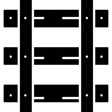 Ahşap çit simgesinin vektör çizimi