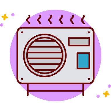 Moda Biçimli Radyo Simgesi İzole Arkaplan