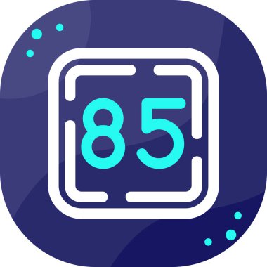 6 numaralı simge, vektör illüstrasyon tasarımı