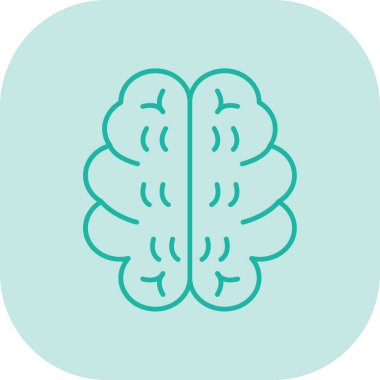 beyin ikonu vektör illüstrasyonu