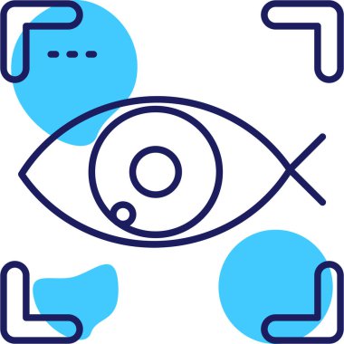 Bir çapraz simgenin vektör illüstrasyonu