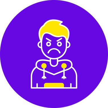 Bir insan simgesinin vektör illüstrasyonu