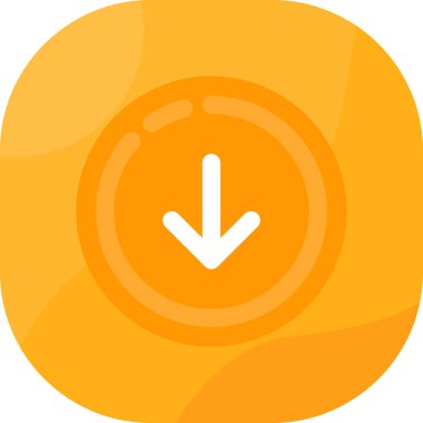 Saat düz simgesi, düz biçim illüstrasyonu