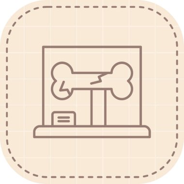 Köpek simgesinin vektör çizimi