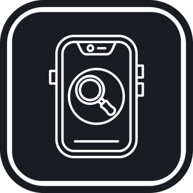 akıllı telefon simgesi soyut arkaplanda izole edildi