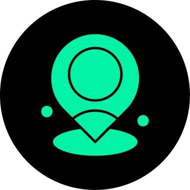 GPS web simgesi, vektör çizim