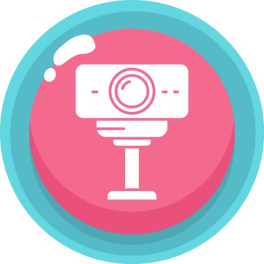 Kamera. Web simgesi basit illüstrasyon