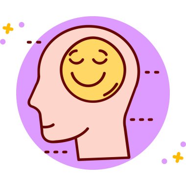 Mutlu yüz simgesi tasarım vektörü