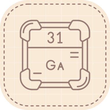 Tek izole edilmiş simgenin vektör illüstrasyonu