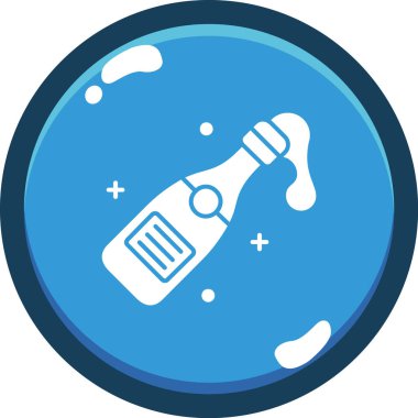 bira şişesi simgesi, vektör illüstrasyonu