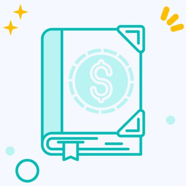 Para için. Web simgesi basit illüstrasyon