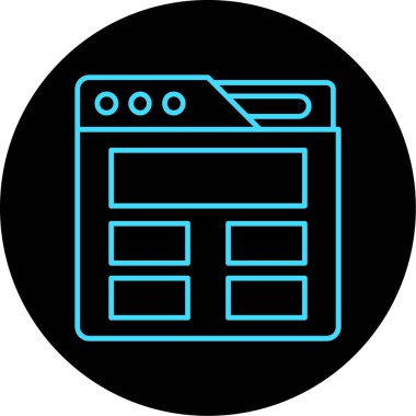 vektör tarayıcı simgesi illüstrasyonu