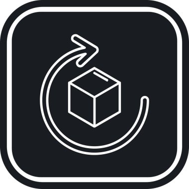 kutu simgesi, vektör illüstrasyonu