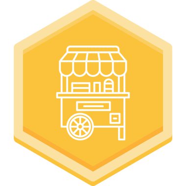 Yemek. Web simgesi basit illüstrasyon