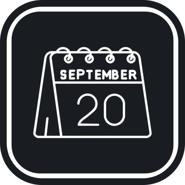 Takvim simgesi vektör illüstrasyonu