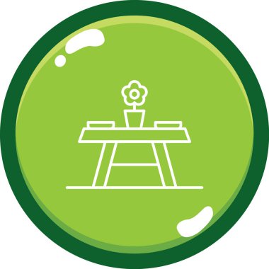 Bir ağaç simgesinin vektör illüstrasyonu