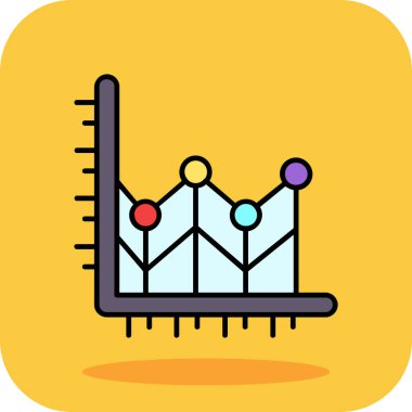 grafik simgesi renk özet vektörü ile grafik