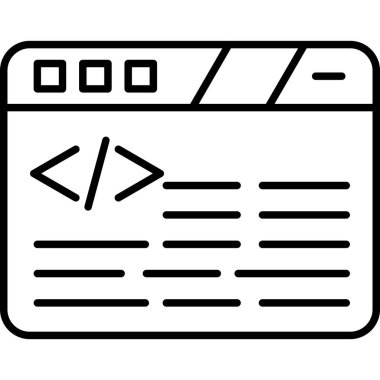Kodlama geliştirme simgesi