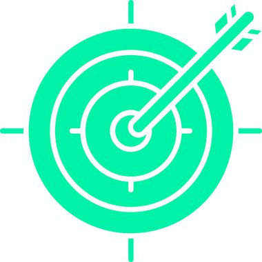 hedef web simgesi basit illüstrasyon