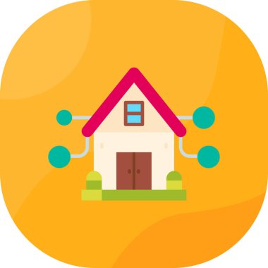 Bir evin vektör illüstrasyonu