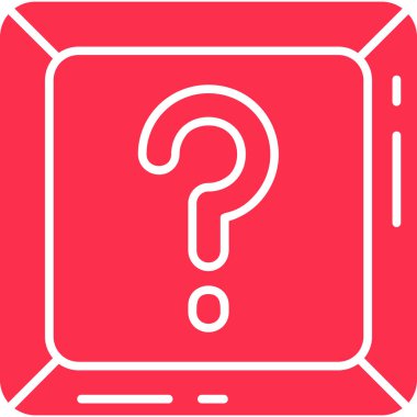 Tabletli soru işareti. Web simgesi basit tasarım