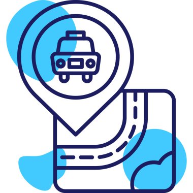 tren. Web simgesi basit illüstrasyon