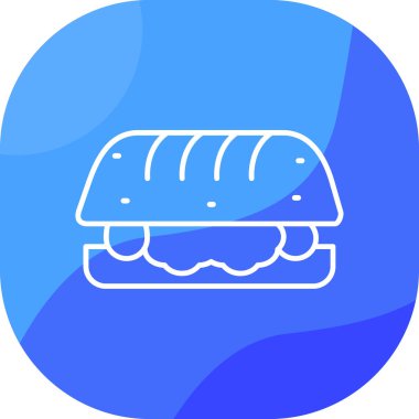 ekmek Ağı simgesi basit illüstrasyon