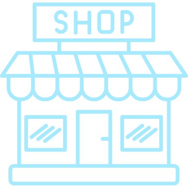 Bina dükkânı simgesi - taslak biçimi