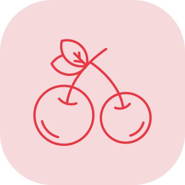 Kiraz meyve vektör çizim