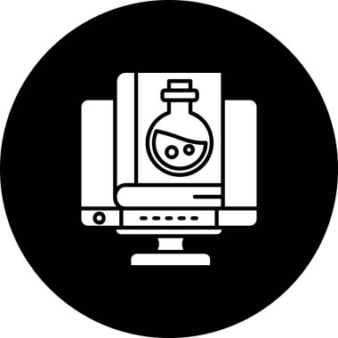 Benzersiz Robot Vektör Kabartma Simgesi