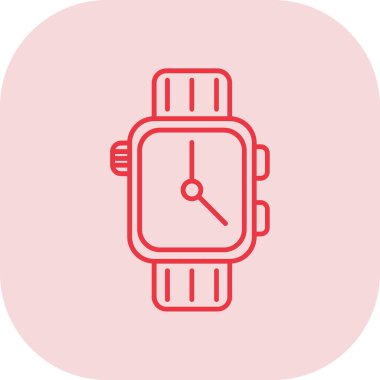 Modern saat simgesinin vektör illüstrasyonu