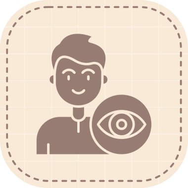 Göz simgesinin vektör illüstrasyonu