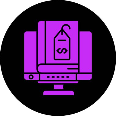 Bilgisayar simgesinin vektör illüstrasyonu