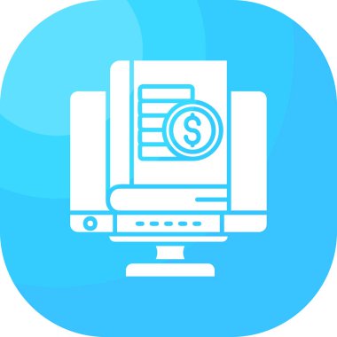 Dizüstü bilgisayar simgesi vektör çizimi