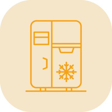 buzdolabı web simgesi basit illüstrasyon