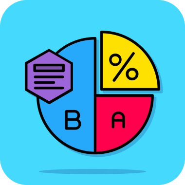 Web, logo, tasarım ve yuvarlak için iş ve finans simgesi kullanımının vektör tasarımı.