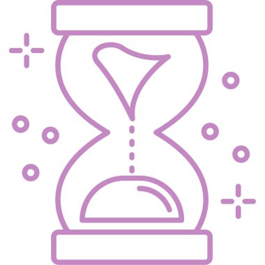 Kum saati. Web simgesi basit illüstrasyon