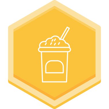 İçkili bir fincanın vektör çizimi