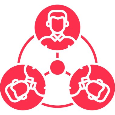 ağ paylaşım vektörü illüstrasyon tasarımı