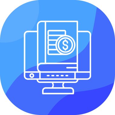 Bilgisayar. Web simgesi basit illüstrasyon