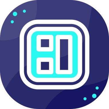 Modern b 'nin vektör illüstrasyonu eksik simgesi