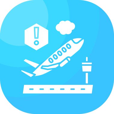 Uçak uçuş bilet simgesi