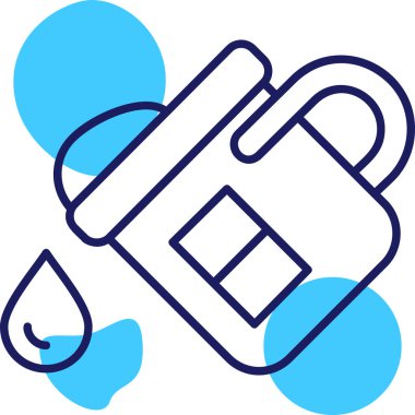 Mavi arkaplanın vektör illüstrasyonu