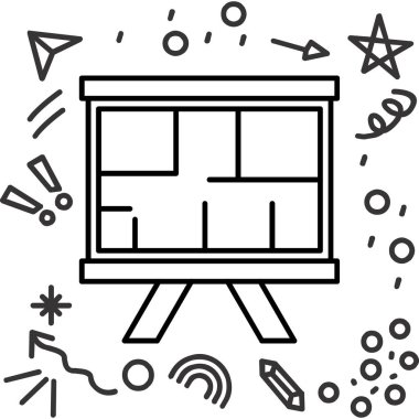 reklam panosu tanıtım simgesi ana hatlarıyla