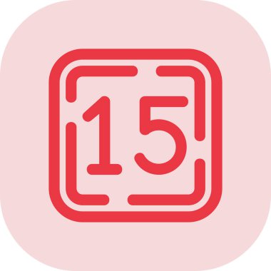 Takvim simgesi vektör illüstrasyonu.