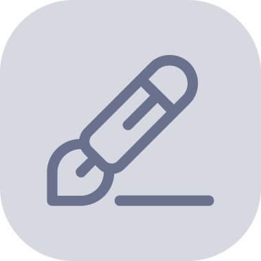 Kalem simgesi, vektör illüstrasyonu